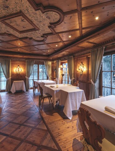 Wooden parlour Hotel Engel | © engel gourmet & spa/Christoph Schöch